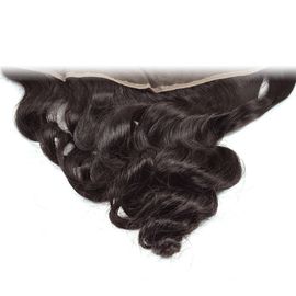 Brazilian Loose Wave Lace Closure 13 By 4 Inch None Processed Virgin Hair supplier