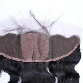 Brazilian 100 Human Hair Lace Front Wigs With Baby Hair Black Color supplier