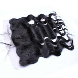 Brazilian 100 Human Hair Lace Front Wigs With Baby Hair Black Color supplier