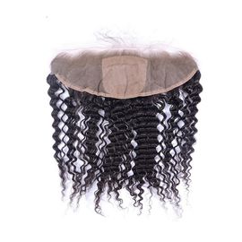 Deep Wave 13x4 Lace Closure Raw Human Hair Lace Front Closure Piece supplier