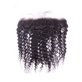 Deep Wave 13x4 Lace Closure Raw Human Hair Lace Front Closure Piece supplier