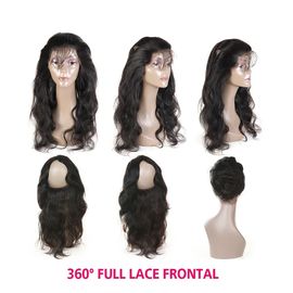 100 Virgin 360 Lace Frontal Brazilian Body Wave 360 Full Lace Wigs supplier