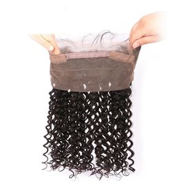 100% Virgin360 Brazilian Frontal Brazilian Hair Closure With Natural Part supplier