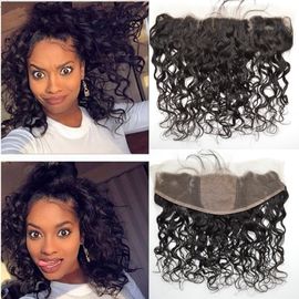 Silk Base 13x4 Lace Closure Water Wave Natural Looking Hair Closures supplier