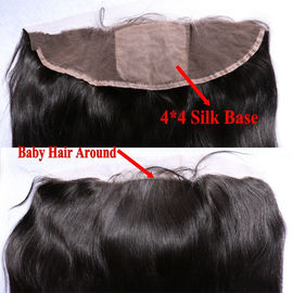 Tight And Neat Indian Hair Lace Frontal 13x4 , Human Lace Front Wigs supplier