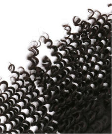 Silk Base Deep Wave Lace Frontal Unprocessed Human Hair Lace Closure Piece supplier