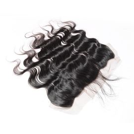 Peruvian Body Wave 13x4 Lace Closure , Silk Base Lace Frontal Closure With Baby Hair supplier