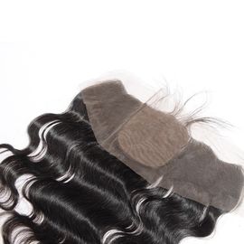 Peruvian Body Wave 13x4 Lace Closure , Silk Base Lace Frontal Closure With Baby Hair supplier