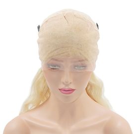 Brazilian Glueless Full Lace Wigs , Blonde Human Hair Wigs 130% Density supplier