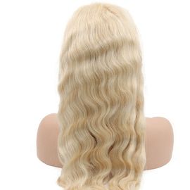 Brazilian Glueless Full Lace Wigs , Blonde Human Hair Wigs 130% Density supplier