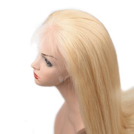 Natural Straight #613 Glueless Full Lace Human Hair Wigs Tangle Free 14" -28" supplier