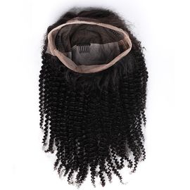 Full Lace Curly Human Hair Wigs Medium Size For Black Women , 130% Density supplier