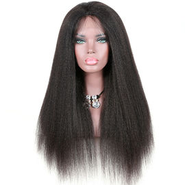 Yaki Kinky Straight Full Lace Wigs Human Hair No Chemical No Tangle supplier