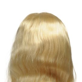 Curly Glueless Human Hair Lace Front Wigs #613 Color With 130% Density supplier