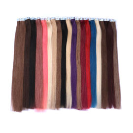 100% Unprocessed Skin Weft Tape Extensions , Tape Weave Hair Extensions supplier