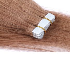 100 Human Hair Tape In Extensions , Tape Weft Hair Extensions No Shedding supplier