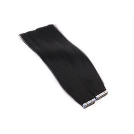 Colored PU Tape Hair Extensions Double Drawn Weft Real Hair Tape In Extensions supplier