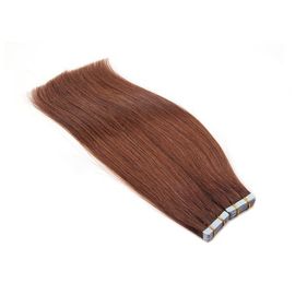 Colored PU Tape Hair Extensions Double Drawn Weft Real Hair Tape In Extensions supplier