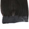 Flip In Halo Hair Extension One Piece Set Black Lace With Fish Wire Clip In Human Hair Extension supplier
