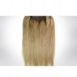 18" 20" 22" 24" Qingdao Factory Light Color Halo Flip In Hair Extension With Fish Line Human Hair supplier