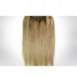 18&quot; 20&quot; 22&quot; 24&quot; Qingdao Factory Light Color Halo Flip In Hair Extension With Fish Line Human Hair supplier