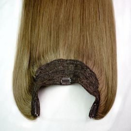 18" 20" 22" 24" Qingdao Factory Light Color Halo Flip In Hair Extension With Fish Line Human Hair supplier