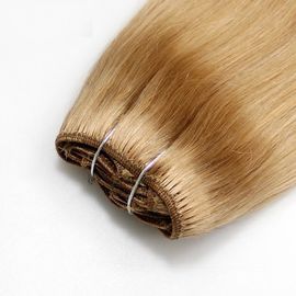 7 Small Pieces Virgin Human Hair Clip In Hair Extensions Color #27 Can Customized Other Colors supplier