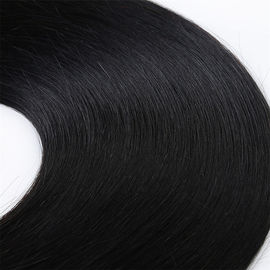 Pre Bonded Long 1 Clip Hair Extensions Double Drawn Silky Straight Wave supplier