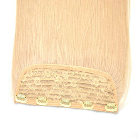 One Piece Long Clip In Hair Extensions Human Hair 100 Gram Full Color supplier