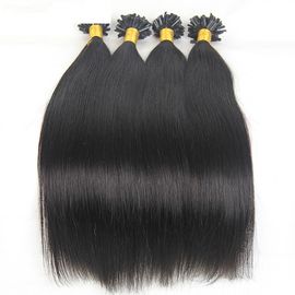 Black Color Keratin Nail U Tip Hair Extensions Double Drawn 18&quot; To 24&quot; supplier