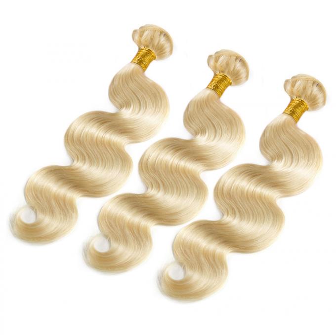Body Wave Ombre Blonde Bundles , 613 Blonde Ombre Hair Extensions