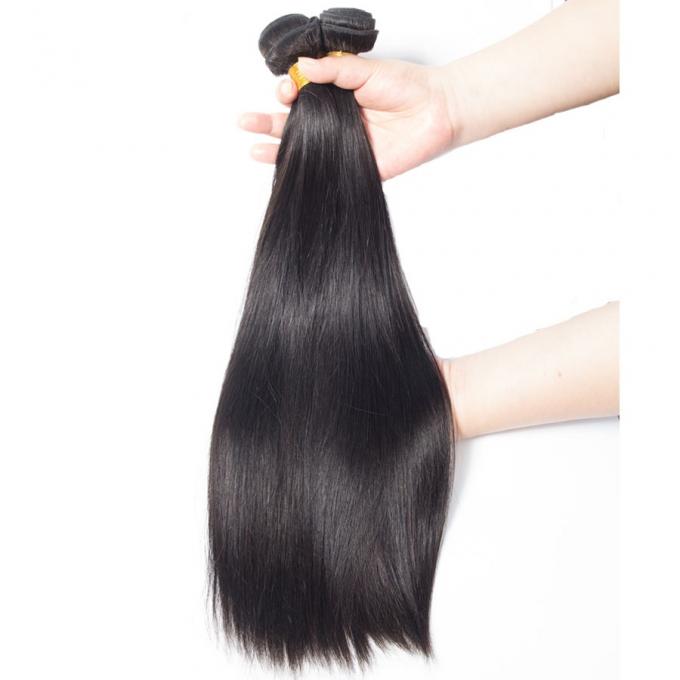 Mixed Length 100% Human Hair Bundles , Peruvian Virgin Hair Straight No Tangle