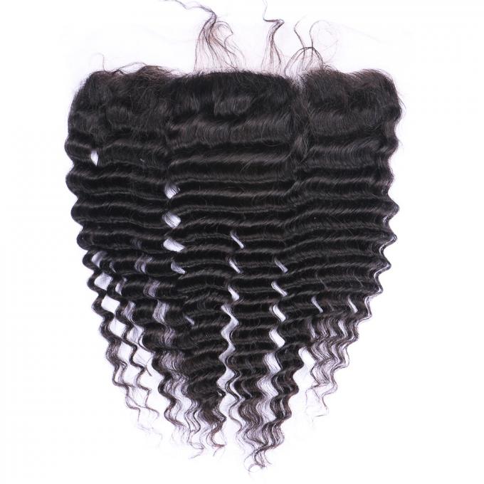 Deep Wave Virgin Human Hair Lace Front Wigs 13x4 Curly Lace Frontal Closure