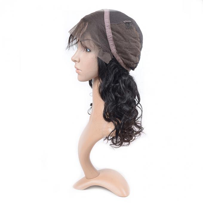 Loose Wave Glueless Full Lace Wigs , Glueless Human Lace Wigs 7A Virgin Hair
