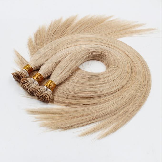 Virgin Human V Tip Clip In Hair Extensions For Thin Hair , Pure Color